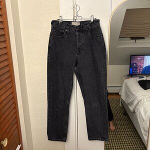 Everlane The 90s Cheeky Jean - Black, 25 Ankle